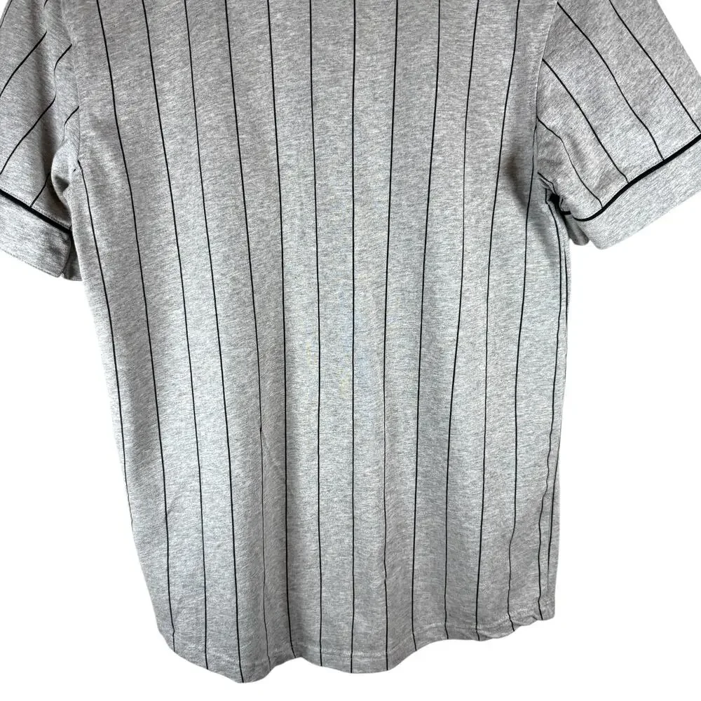 Empyre 2018 Striped Embroidred Baseball Jersey Men’s M - Streetwear Skater Urban - Picture 8 of 14